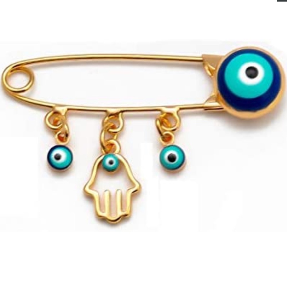 Evil Eye Pin for Baby Good Luck